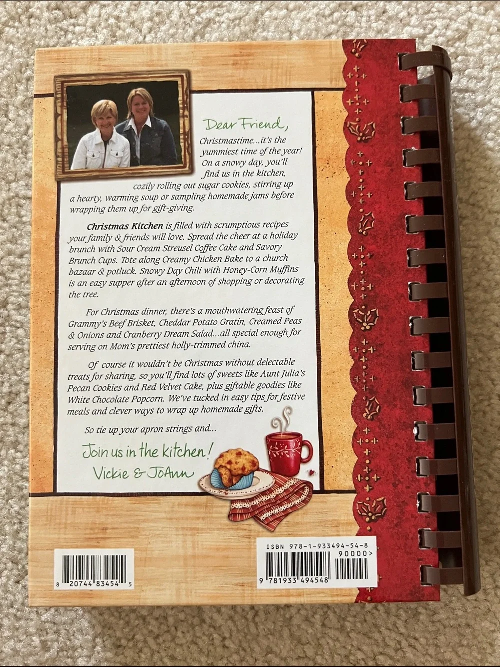 Gooseberry Patch Christmas Kitchen Recipe Book - EC